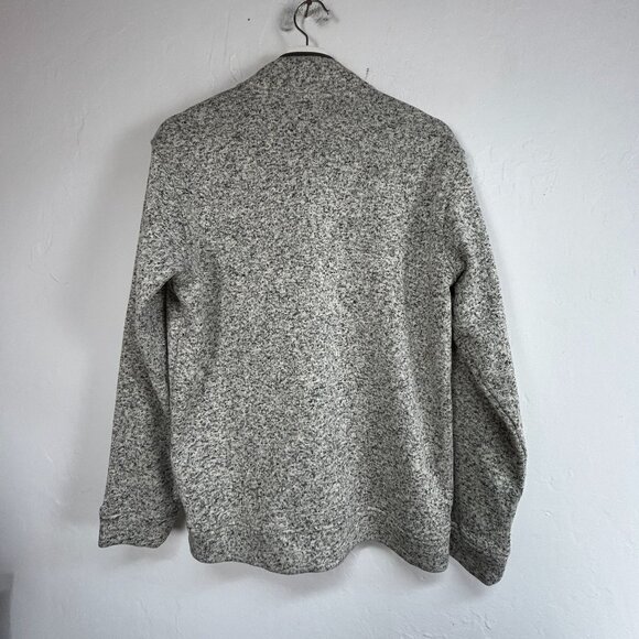 Eddie Bauer Men’s Radiator Fleece Snap Mock Pullover Outdoor Gray Heather Medium - Picture 2 of 8